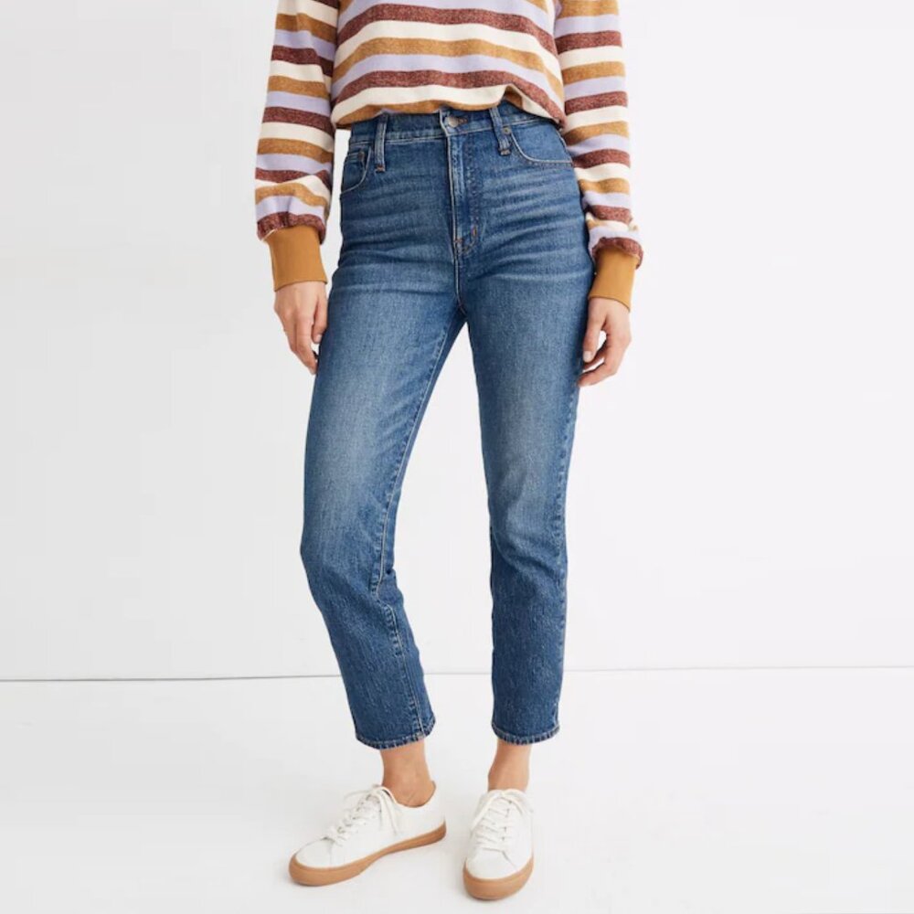 Madewell Classic Straight Jean in Coldbrook Wash sz 28